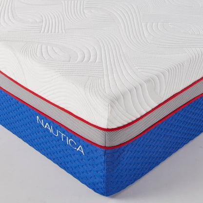 Nautica Serenity 12 Inch Memory Foam Mattress Featuring Ice Fiber Cool Touch Fabric