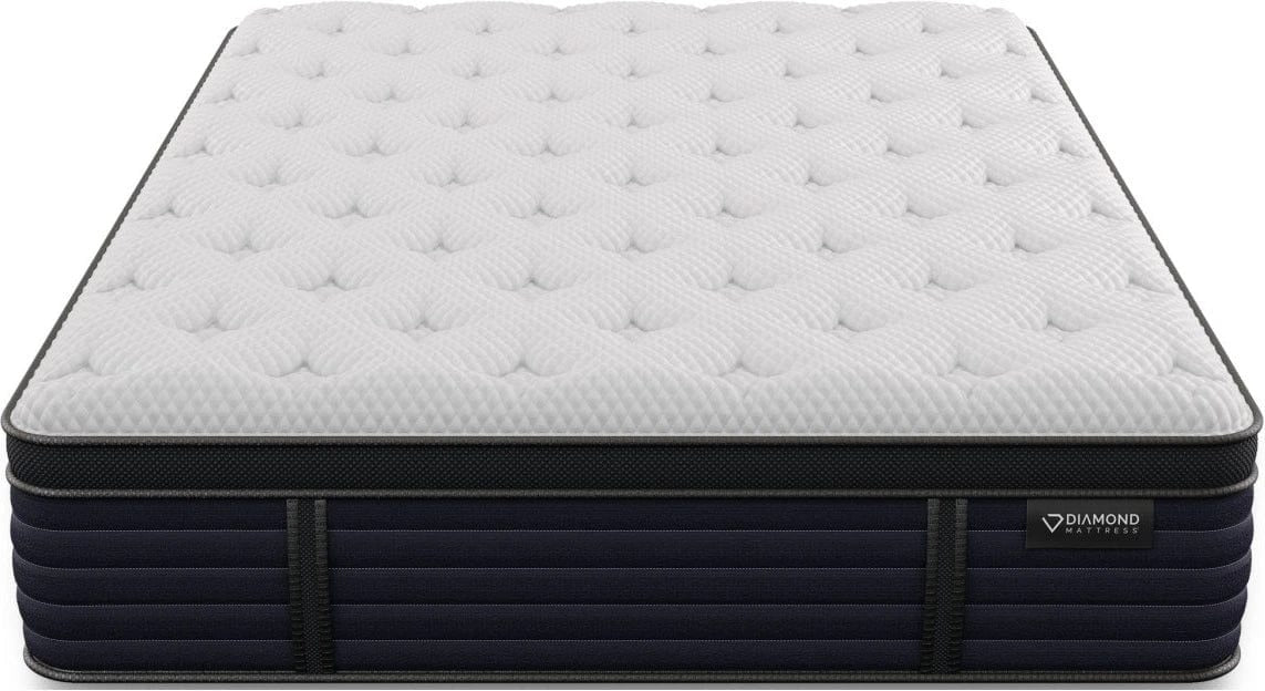 Diamond - Aspen Cool Latex Medium Euro Top 14.5" Hybrid Mattress