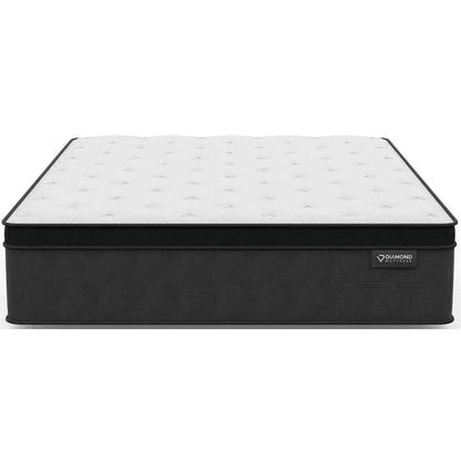 Diamond - Cool Caress Copper Euro Top 14" Hybrid Plush Mattress