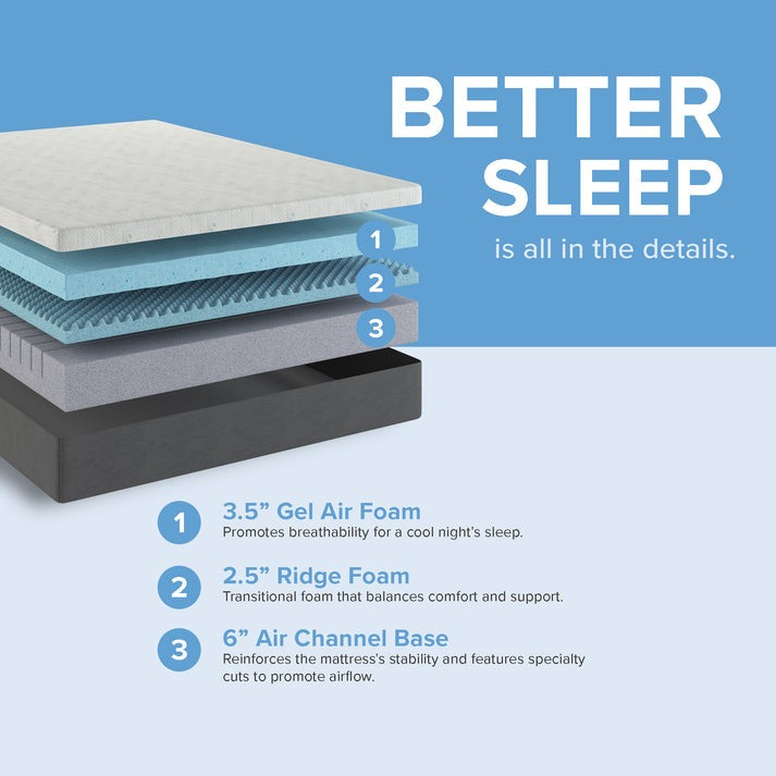 Majestic Sleep Systems - 12” Essentials Soft Memory Foam Mattress