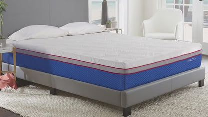 Nautica Serenity 12 Inch Memory Foam Mattress Featuring Ice Fiber Cool Touch Fabric